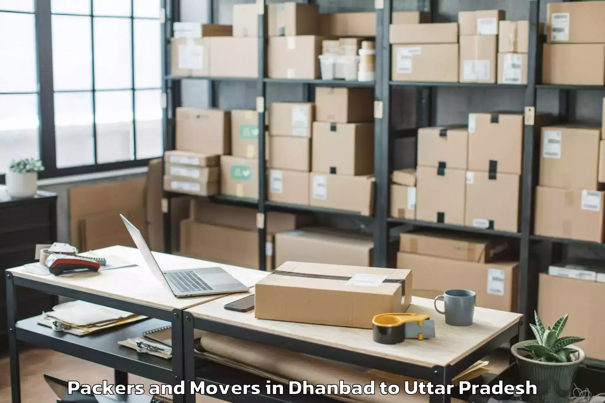 Professional Dhanbad to Barsana Packers And Movers